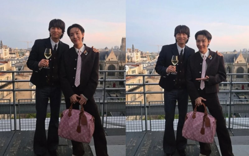 Kebersamaan J-Hope BTS dan Gong Yoo di Paris Fashion Week