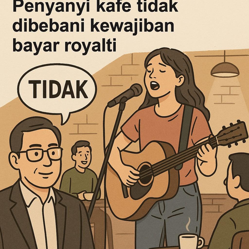Penyanyi Kafe Bebas Biaya Royalti