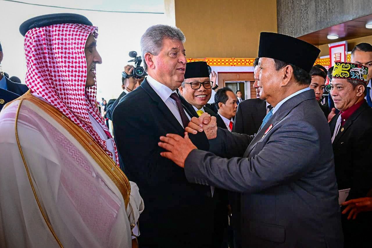 Suasana Akrab Prabowo di Gedung Nusantara