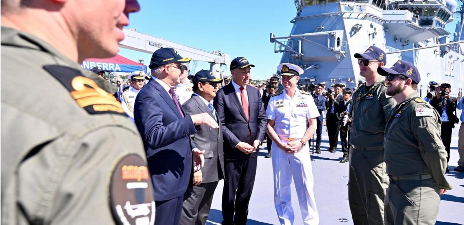 Presiden Prabowo Tur Keliling Kapal Perang Australia